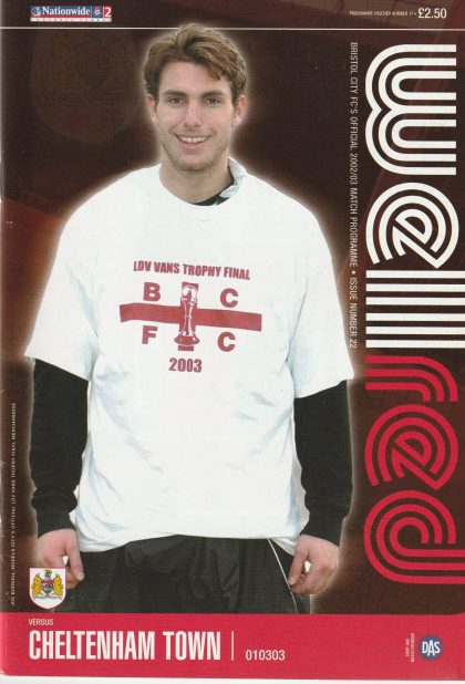 Bristol City v Cheltenham Town  01-Mar-2003