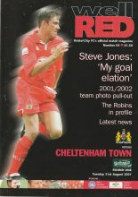 Bristol City v Cheltenham Town  21-Aug-2001