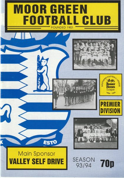 Moor Green v Coventry City  03-Aug-1993
