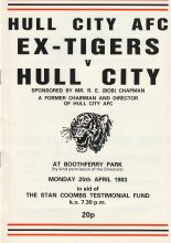 Hull City v Ex Tigers  25-Apr-1983