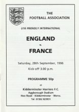 England u16 v France u16  28-Sep-1996