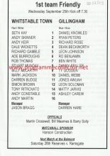 Whitstable Town v Gillingham 25-Sep-2002