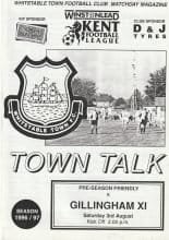 Whitstable Town v Gillingham 03-Aug-1996