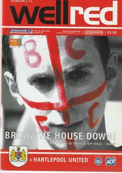 Bristol City v Hartlepool United  19-May-2004