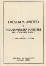 Evesham United v Kidderminster Harriers 24-Jul-1999