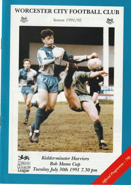 Worcester City v Kidderminster Harriers 30-Jul-1991