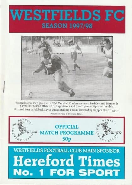 Westfields FC v Kidderminster Harriers   04-Aug-1998
