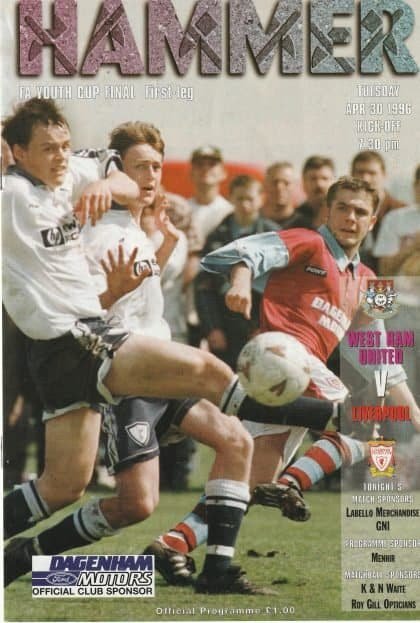 West Ham United v Liverpool 30-Apr-1996