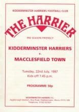 Kidderminster Harriers v Macclesfield Town 22-Jul-1997