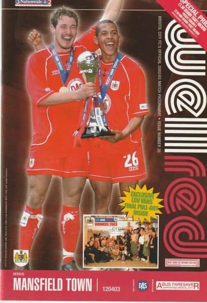 Bristol City v Mansfield Town 12-Apr-2003