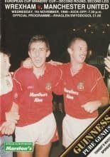 Wrexham v Manchester United 07-Nov-1990