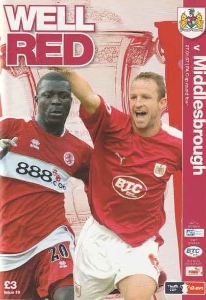 Bristol City v Middlesbrough   27-Jan-2007