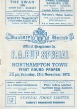 Banbury United v Northampton Town  24-Nov-1973