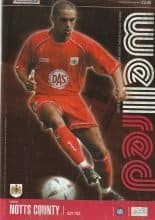 Bristol City v Notts County  02-Nov-2002