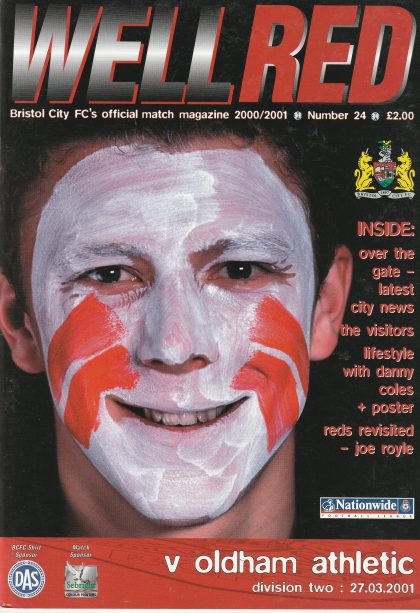 Bristol City v Oldham Athletic  27-Mar-2001