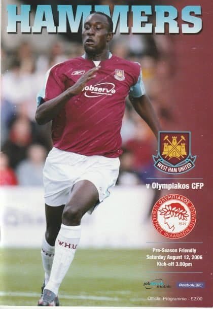 West Ham United v Olympiakos  12-Aug-2006