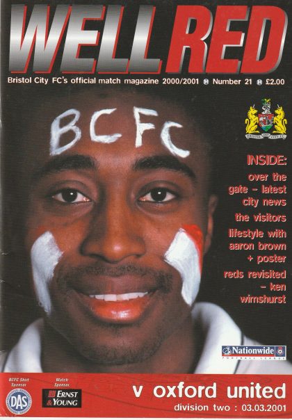 Bristol City v Oxford United  03-Mar-2001