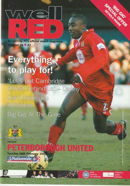 Bristol City v Peterborough United 26-Feb-2002