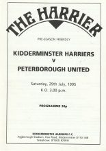 Kidderminster Harriers v Peterborough United 29-Jul-1995