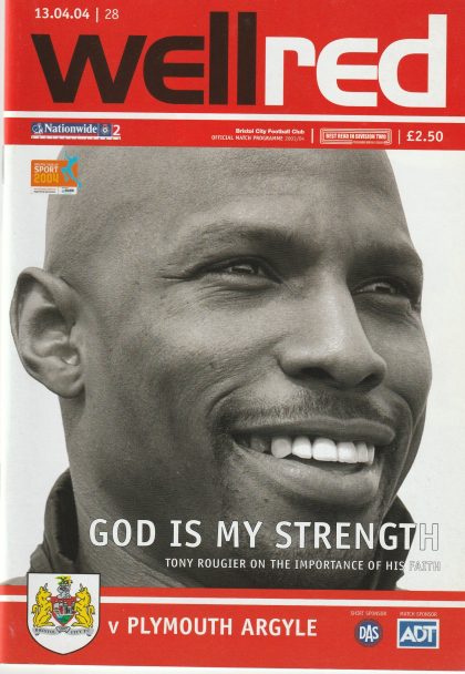 Bristol City v Plymouth Argyle  13-Apr-2004