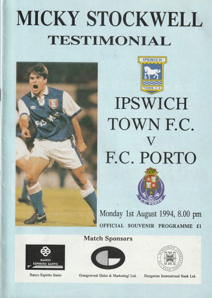 Ipswich Town v FC Porto 01-Aug-1984