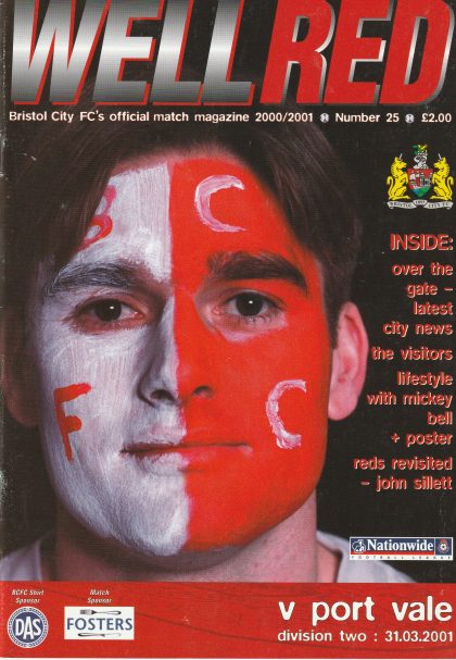 Bristol City v Port Vale  31-Mar-2001