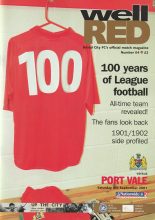 Bristol City v Port Vale 05-Sep-2001