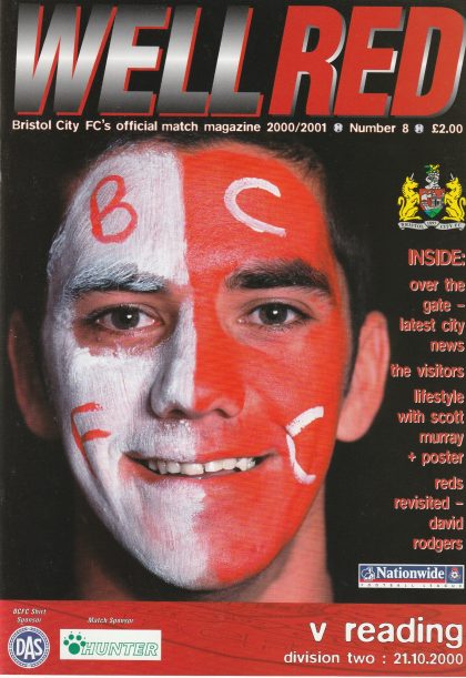 Bristol City v Reading 21-Oct-2000