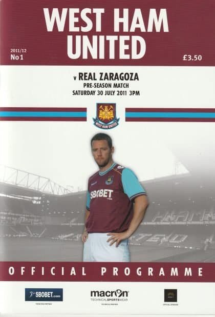 West Ham United v Real Zaragoza 30-Jul-2011