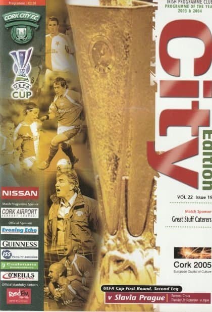 Cork City v Slavia Prague  29-Sep-2005