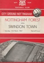 Nottingham Forest v Swindon Town 11-Mar-1967