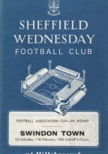 Sheffield Wednesday v Swindon Town 17-Feb-1968