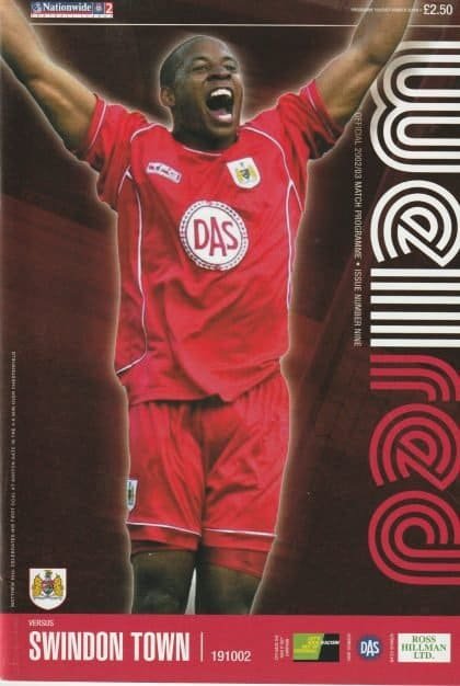 Bristol City v Swindon Town  19-Oct-2002