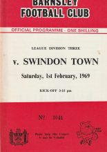 Barnsley v Swindon Town 01-Feb-1969