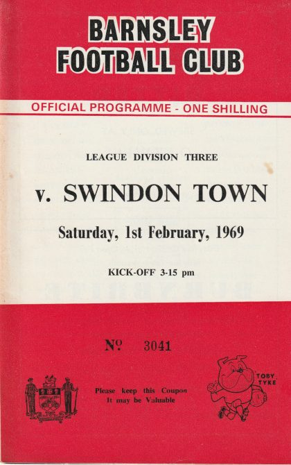 Barnsley v Swindon Town 01-Feb-1969
