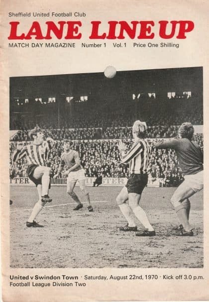 Sheffield United v Swindon Town 22-Aug-1970