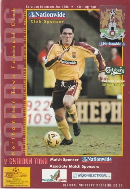 Northampton Town v Swindon Town 02-Dec-2000