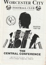 Worcester City Reserves v Kidderminster Harriers Reserves  11-Sep-1997