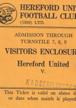 Hereford United v Kidderminster Harriers 19-Apr-1989