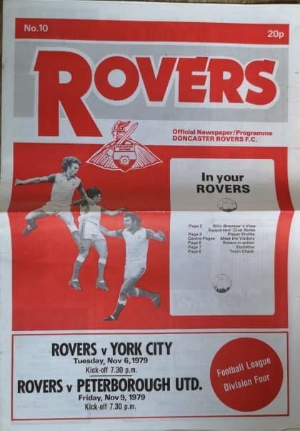 Doncaster Rovers v York City  06-Nov-1979