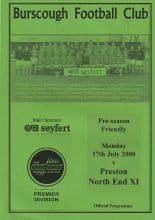 Burscough v Preston North End XI 17-Jul-2000