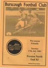 Burscough v Preston North End XI 17-Jul-2001