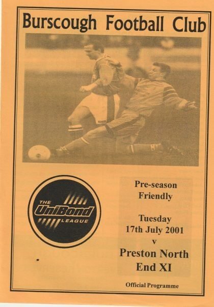 Burscough v Preston North End XI 17-Jul-2001