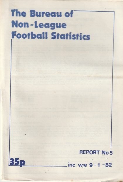 The Bureau of Non League Football Statistics  no5