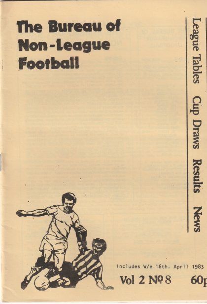 The Bureau of Non League Football Statistics  vol 2 no8