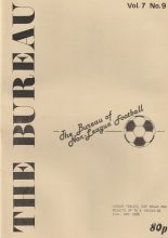 The Bureau of Non League Football Statistics  vol 7 no9