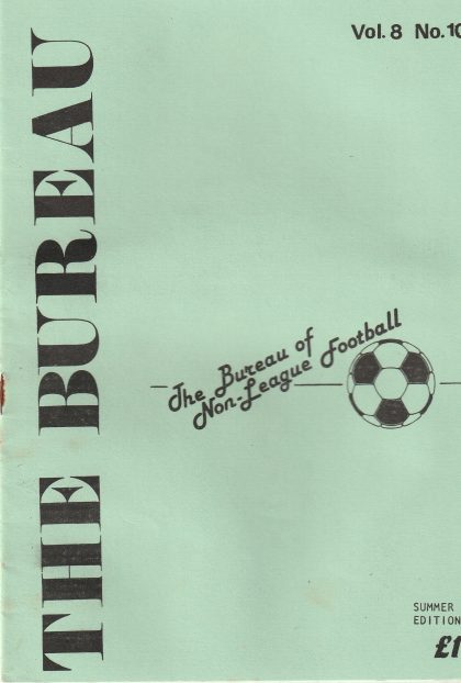 The Bureau of Non League Football Statistics  vol 8 no10