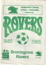Bromsgrove Rovers v Leicester United 30-Sep-1984
