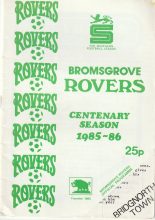 Bromsgrove Rovers v Bridgnorth Town 05-Nov-1985