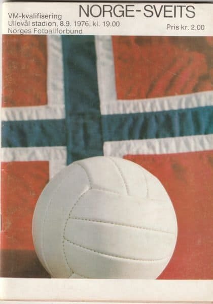 Norway v Switzerland  08-Sep-1976